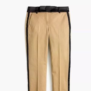 J Crew Cameron Tuxedo Bow Pant Chino Pant Size 10
